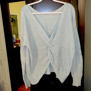 Loft Twist-Back Sweater